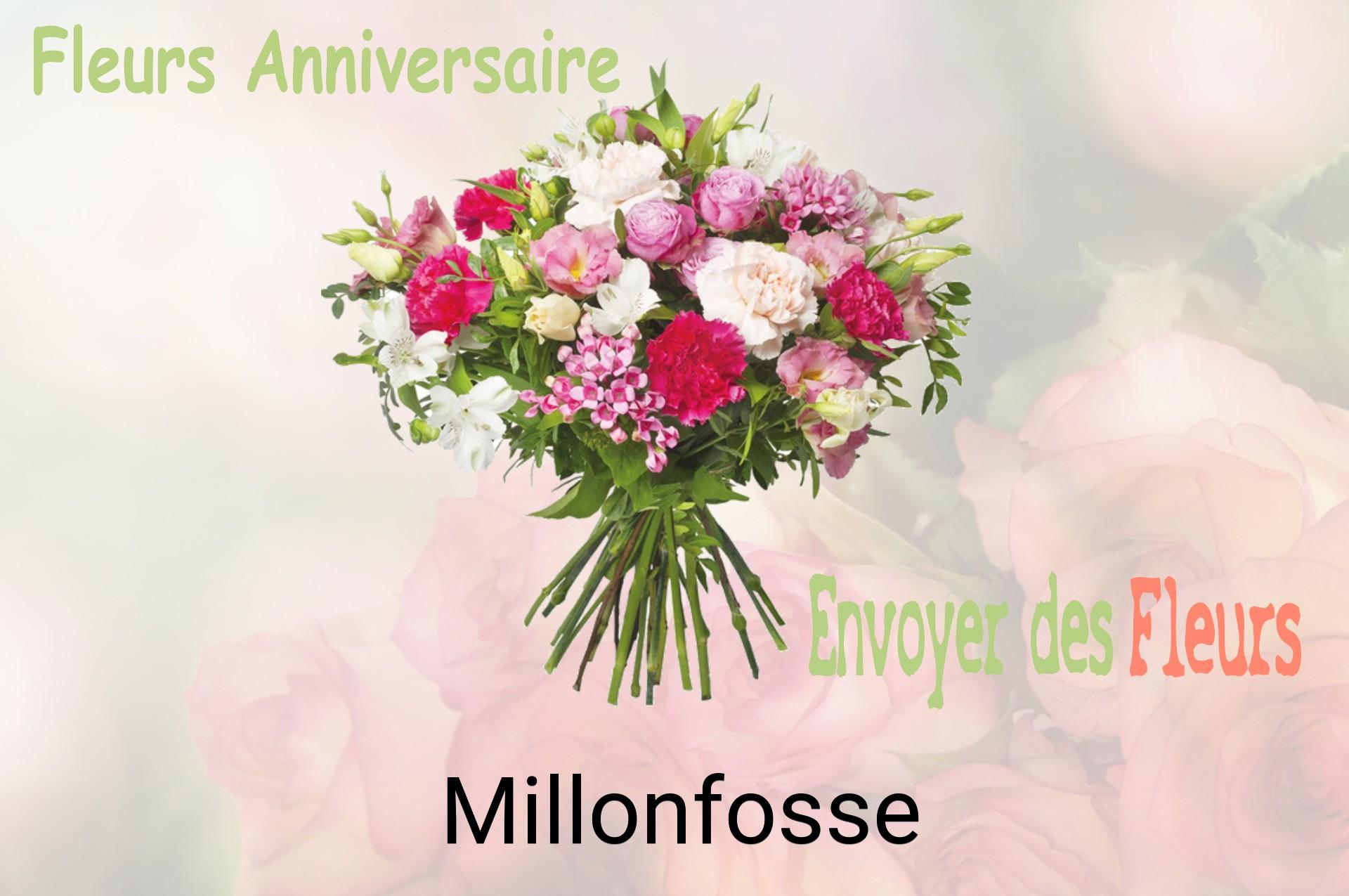Bouquet de fleurs d’anniversaire livré à Millonfosse